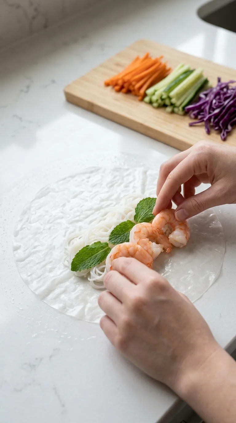 Rice Paper Rolls step 6