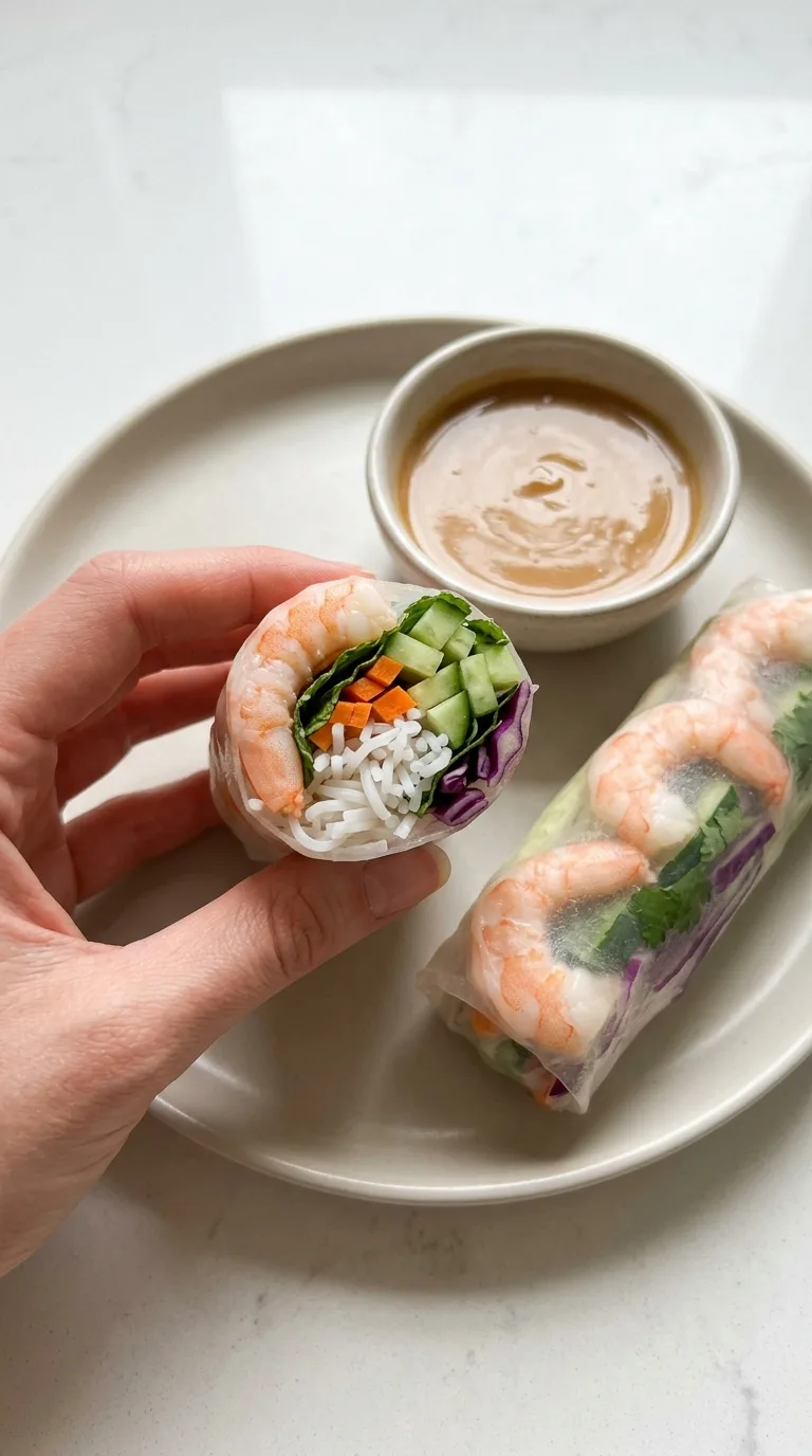 Rice Paper Rolls final dish