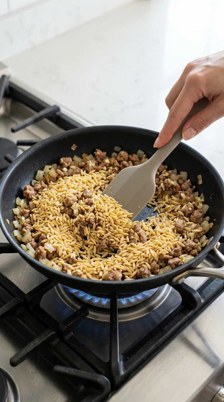 Sausage Orzo step 3