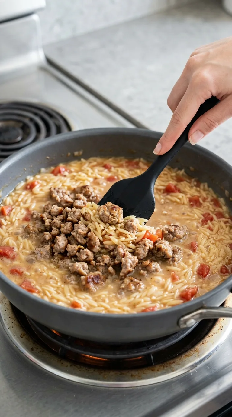 Sausage Orzo step 7