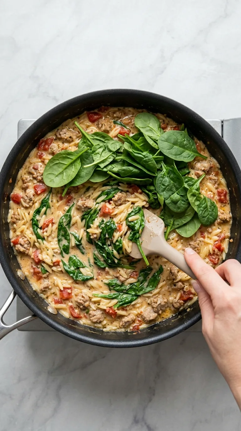 Sausage Orzo step 9