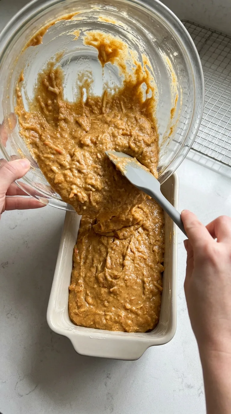 A freshly baked loaf of artisan sourdough pumpkin apple bread with a crispy crust and tender spiced crumb. - View 6