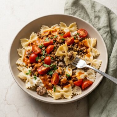 Anna Paul’s Turkish Pasta finished recipe