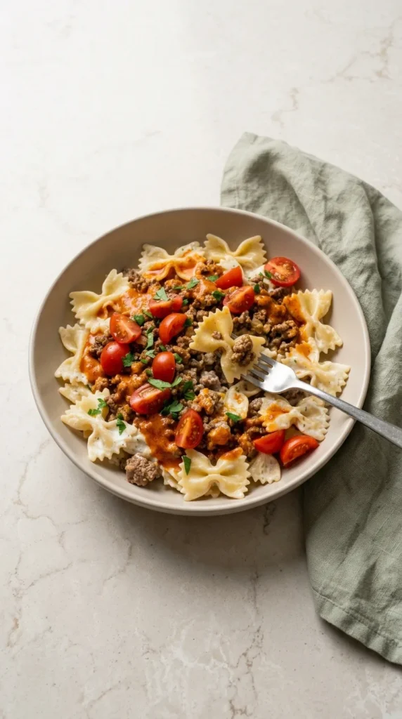 Anna Paul’s Turkish Pasta full finished recipe