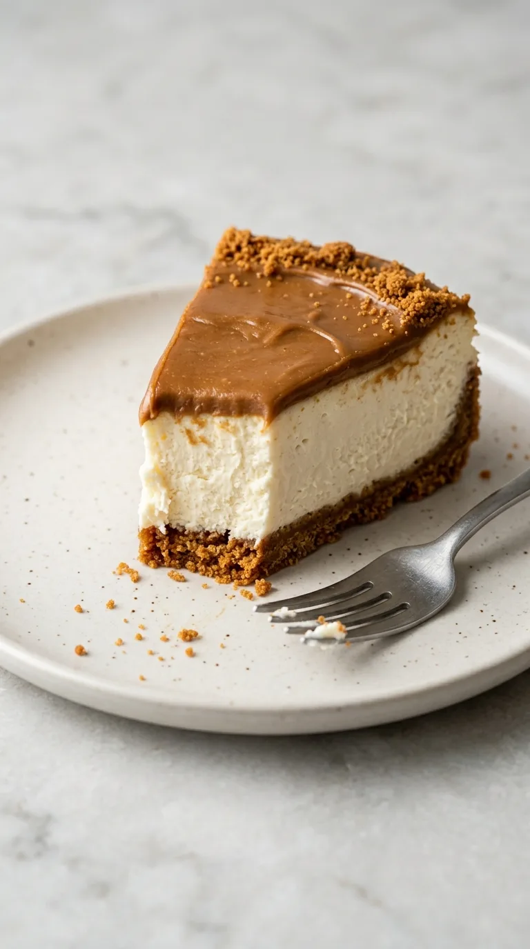 Biscoff Cheesecake final dish