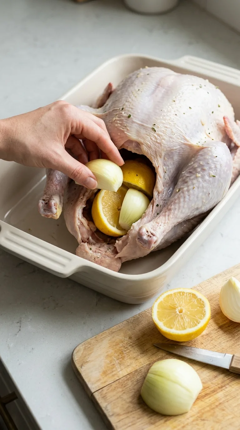 Brown Butter Herb Roasted Turkey with Cranberry Mustarda step 16