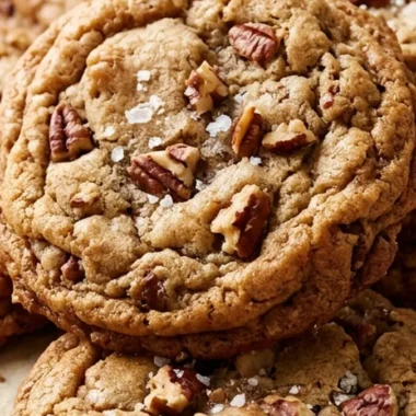 Brown Butter Pecan Cookies finished recipe