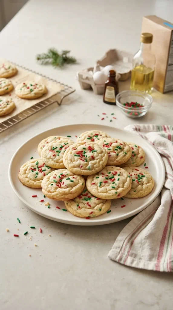 Cake Mix Christmas Cookies full finished recipe