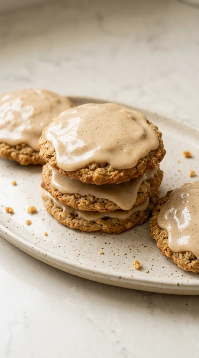 Chai Oatmeal Cookies with Maple Chai Glaze featured image