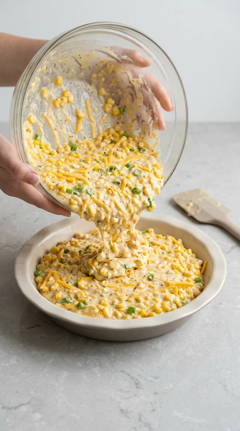 Cheddar Sweet Corn Pie step 11