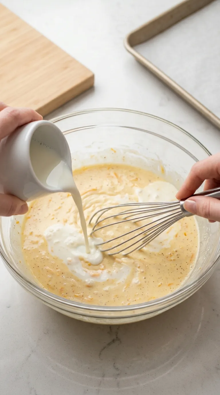 Cheddar Sweet Corn Pie step 6