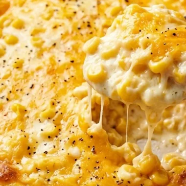 Cheesy Cream Cheese Corn Casserole finished recipe