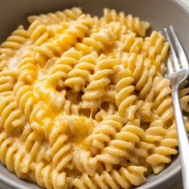 Cheesy Taco Pasta finished recipe