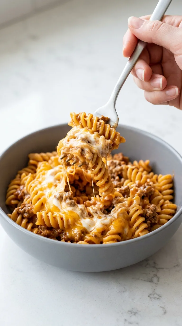 Cheesy Taco Pasta final dish