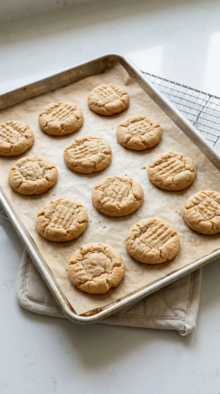 Chocolate Dipped Chewy Peanut Butter Cookies step 16