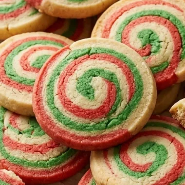 Christmas Swirl Butter Cookies finished recipe