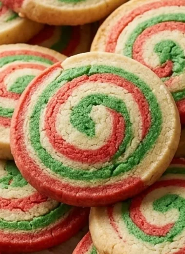 Christmas Swirl Butter Cookies finished recipe