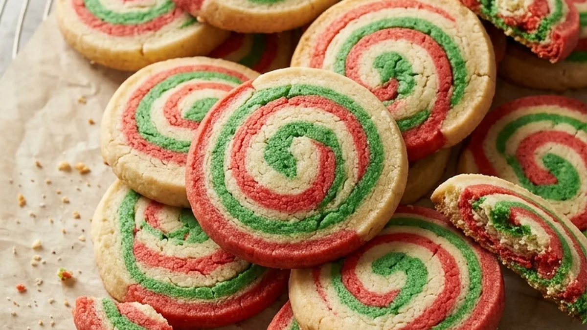 Christmas Swirl Butter Cookies finished recipe