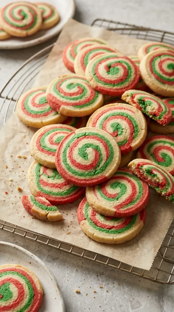 Christmas Swirl Butter Cookies full finished recipe