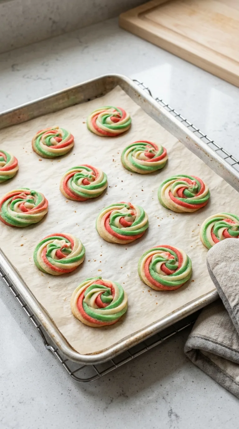 Christmas Swirl Butter Cookies step 46