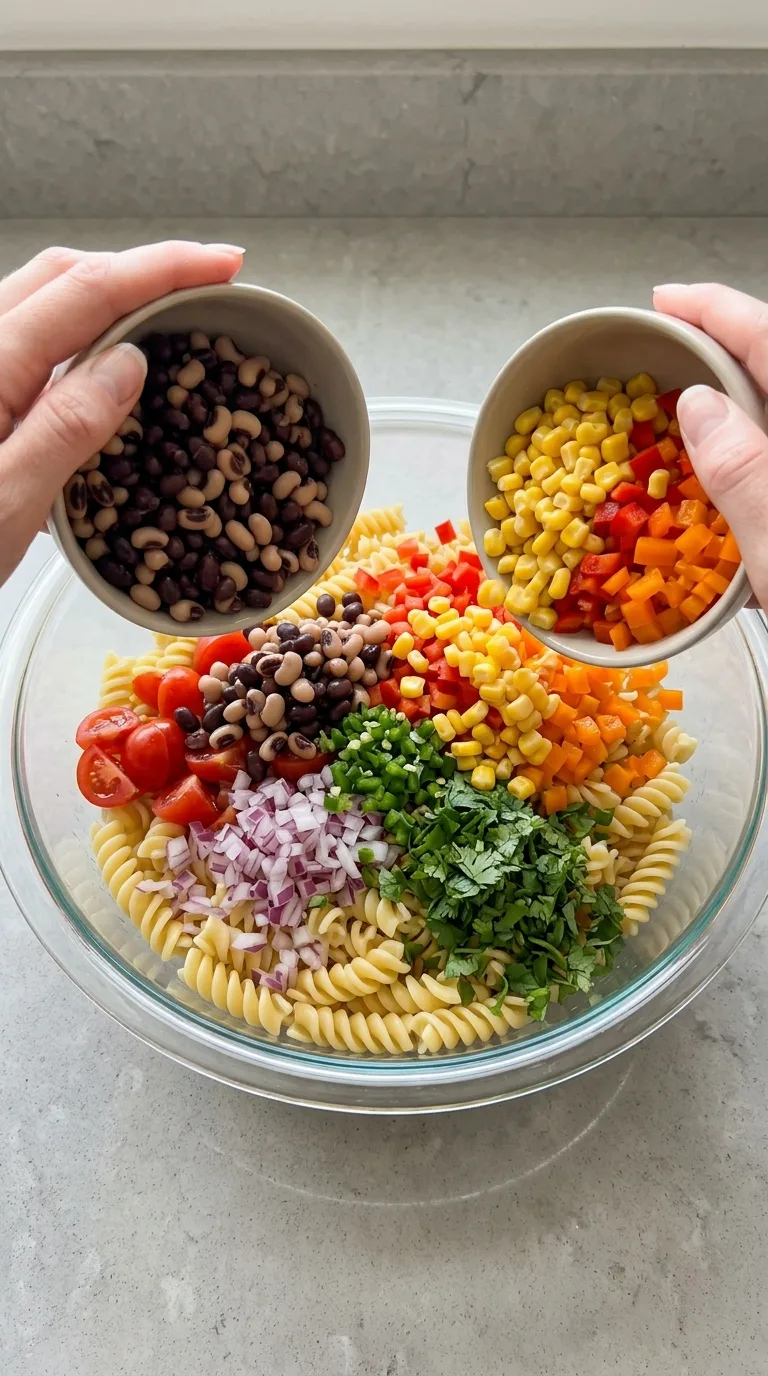 Cowboy Caviar Pasta Salad step 6