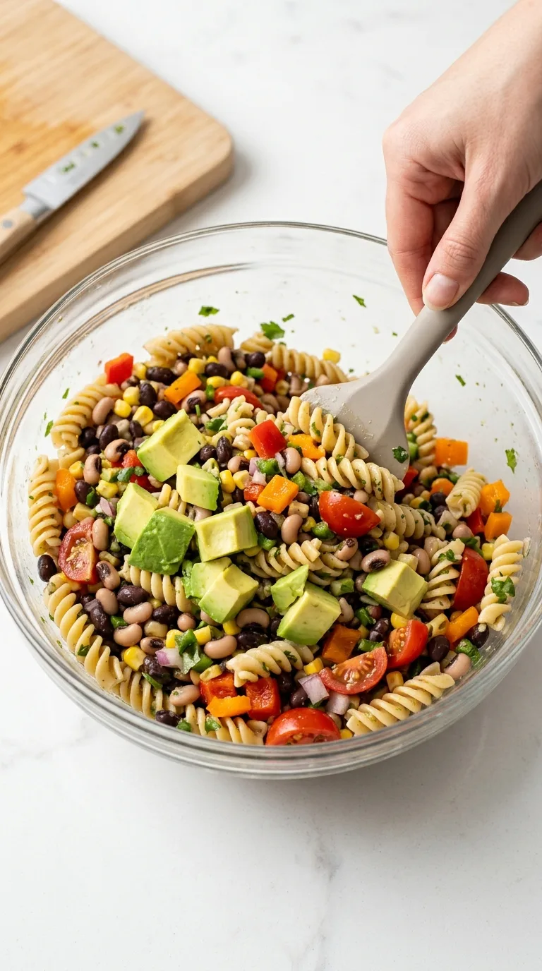 Cowboy Caviar Pasta Salad step 8