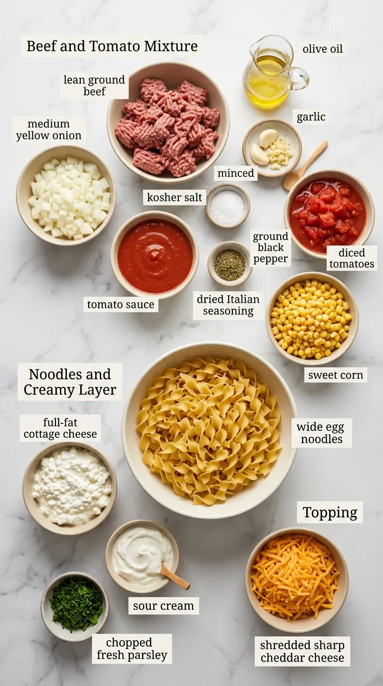 Delicious Amish Country Casserole Recipe ingredients