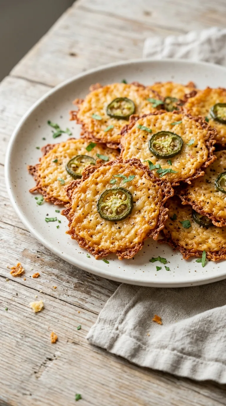 Delicious Pioneer Woman Jalapeño Cheese Crisps Recipe final dish