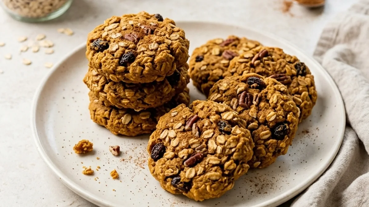 Easy Pumpkin Breakfast Cookies Recipe finished recipe