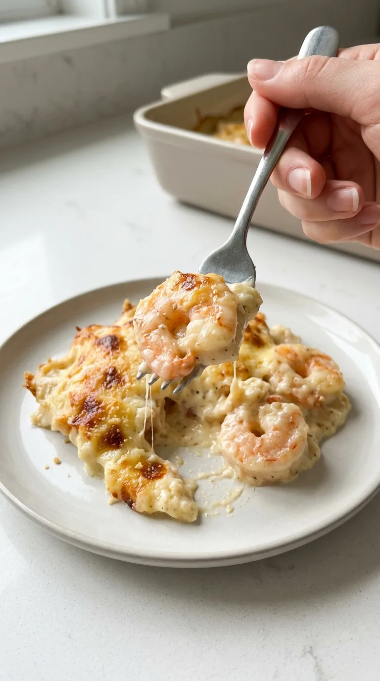 Garlic Shrimp Gratin final dish