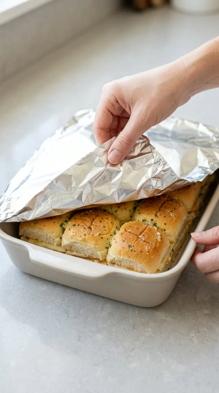 Hawaiian Roll Grilled Cheese with a Buttery Garlic Topping step 10