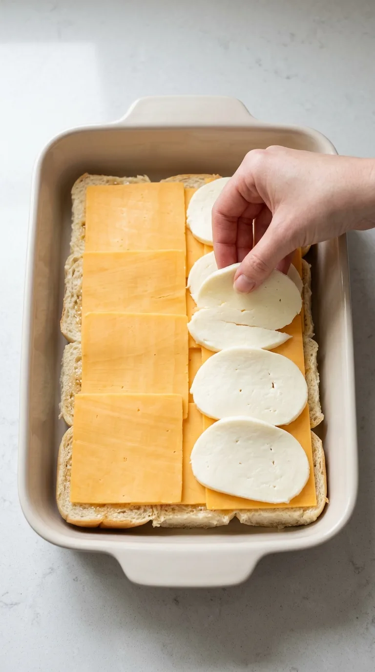 Hawaiian Roll Grilled Cheese with a Buttery Garlic Topping step 5