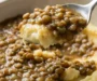 Hearty Lentil Stew on Creamy Mash