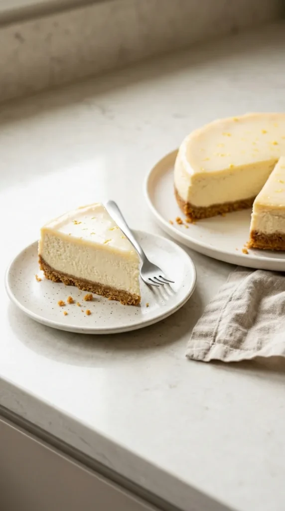 Lemon Cheesecake full finished recipe