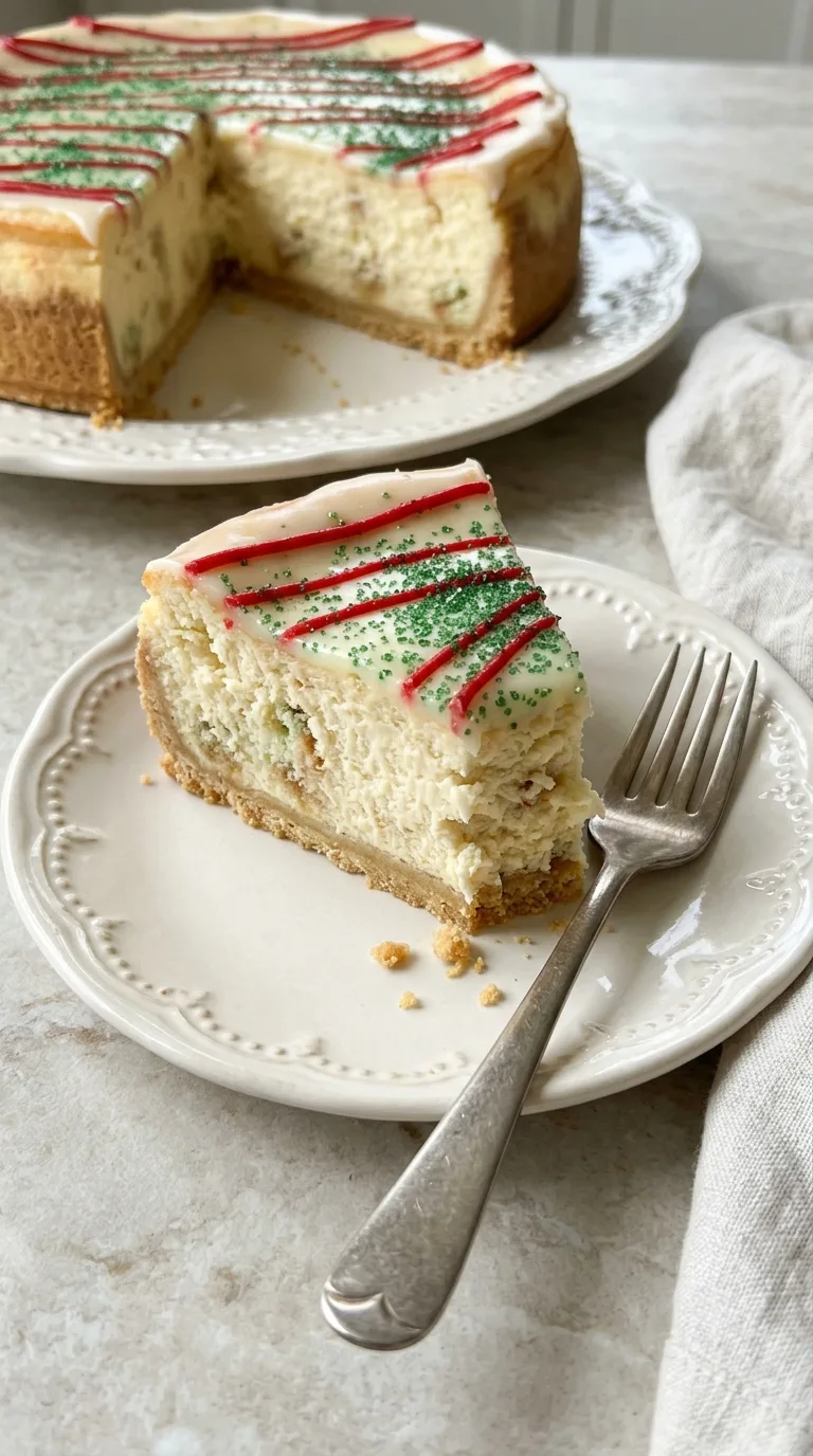 Little Debbie Christmas Tree Cheesecake final dish