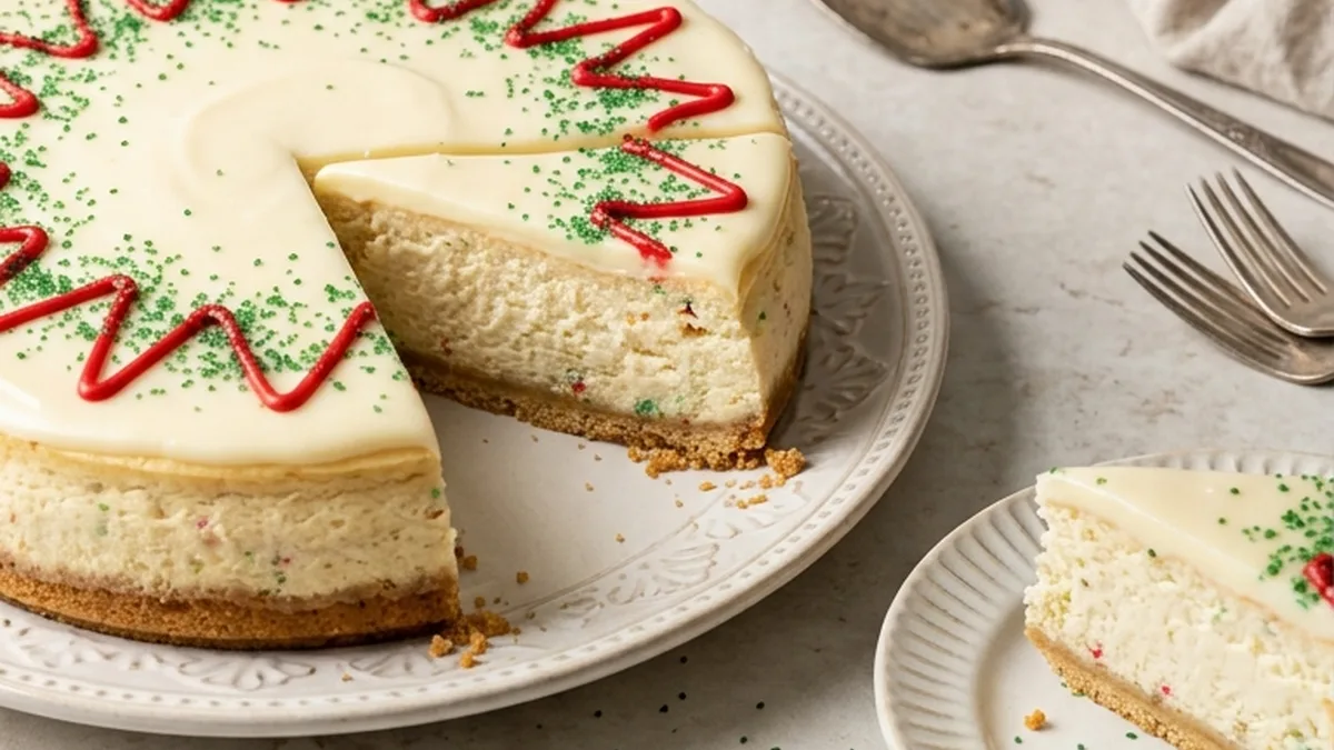 Little Debbie Christmas Tree Cheesecake finished recipe