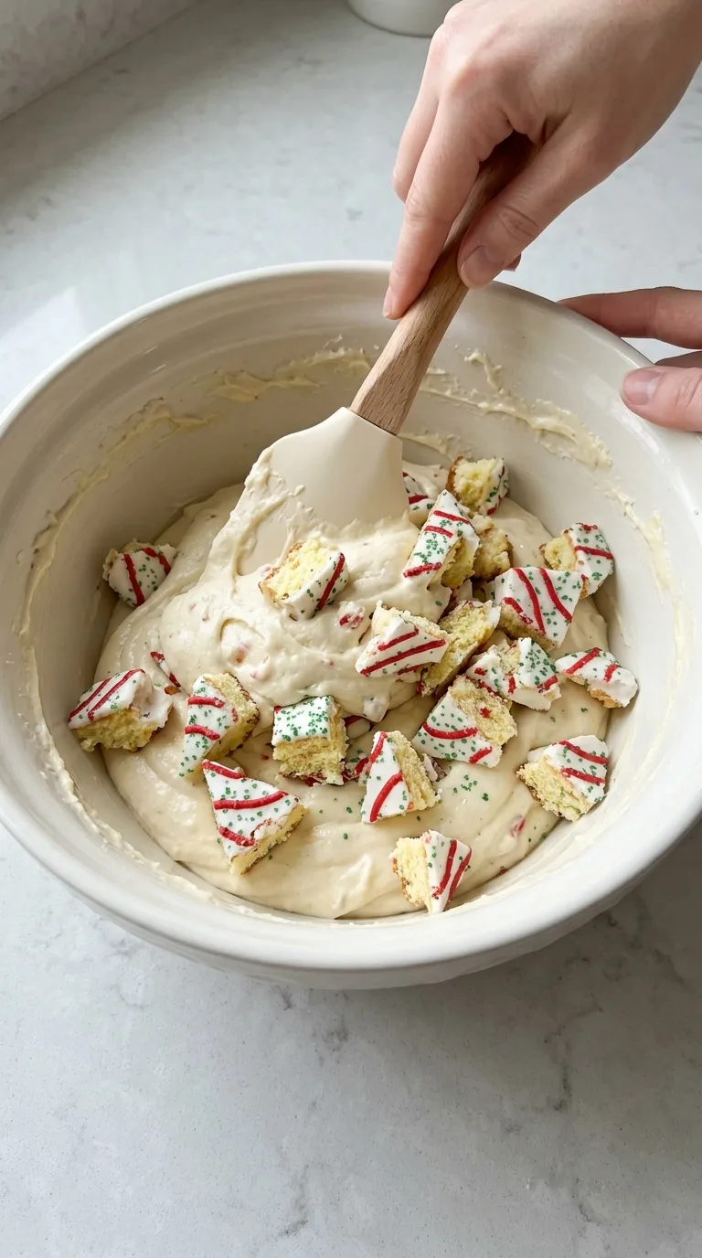 Little Debbie Christmas Tree Cheesecake step 7