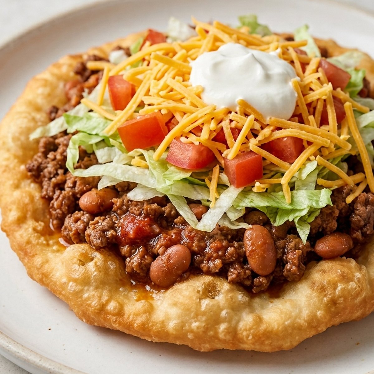 Navajo Taco finished recipe