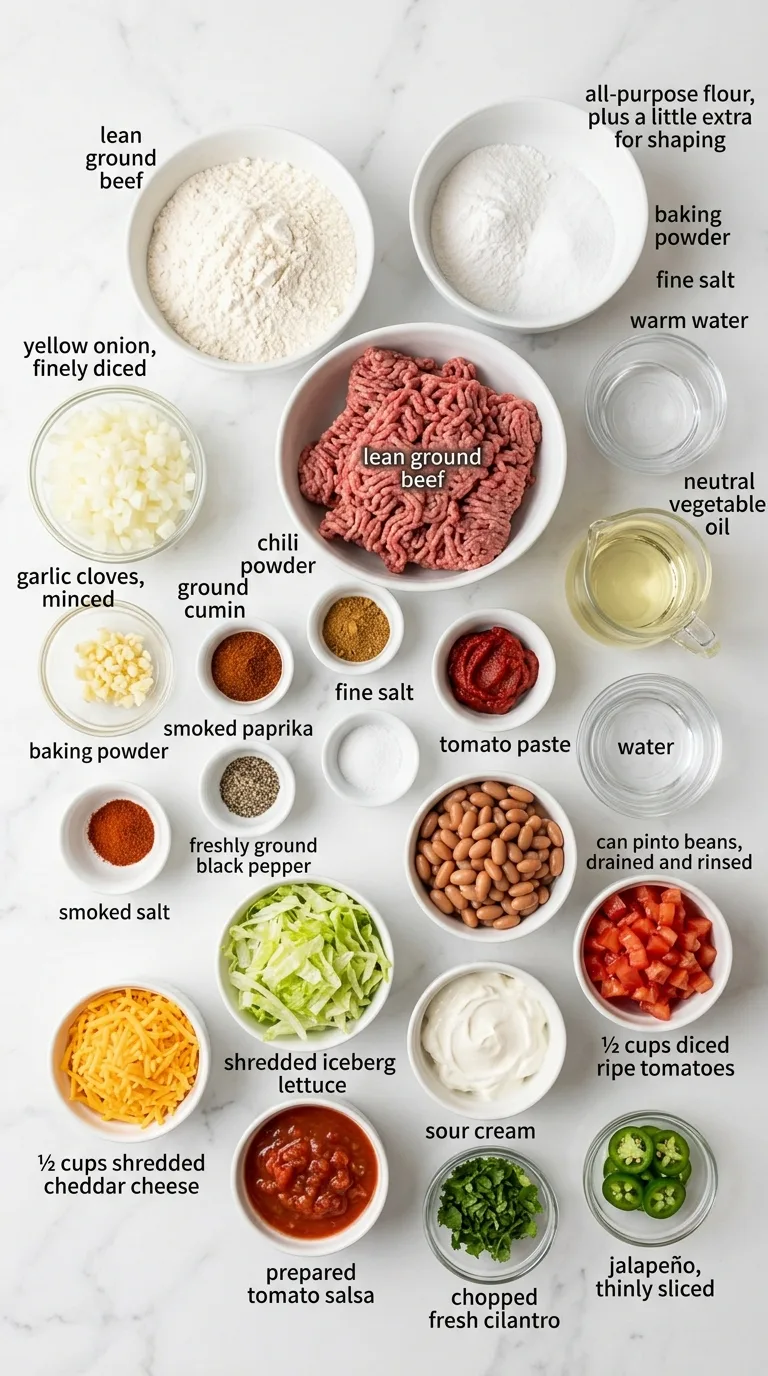 Navajo Taco ingredients