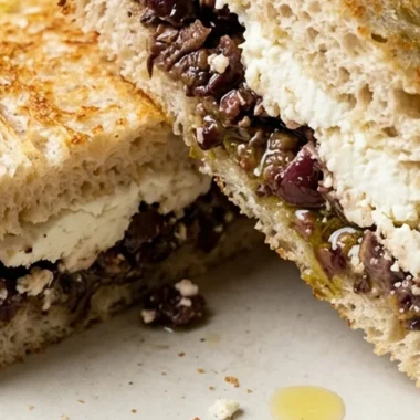 Olive Tapenade & Goat Cheese Sandwich finished recipe