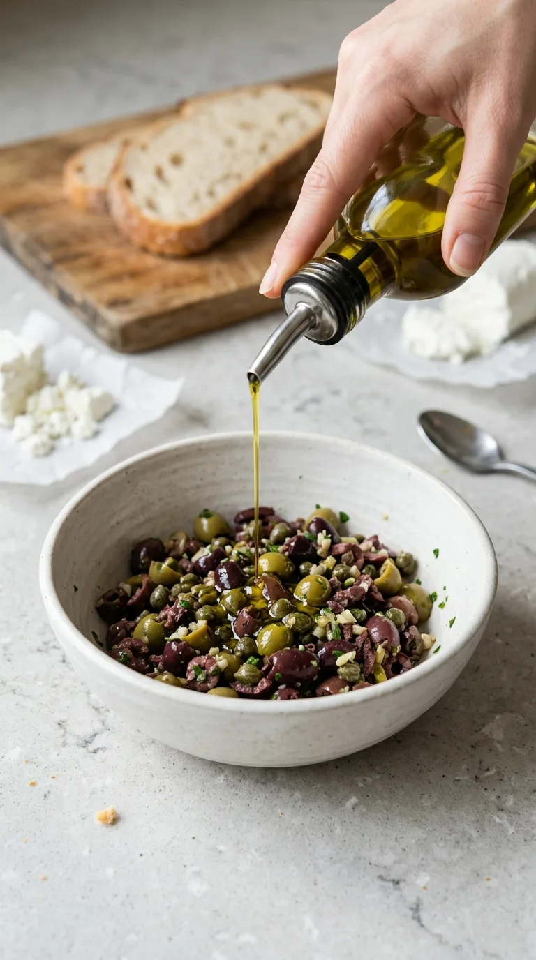 Delicious Olive Tapenade & Goat Cheese Sandwich step 1
