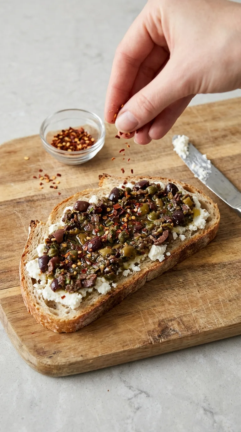 Delicious Olive Tapenade & Goat Cheese Sandwich step 2