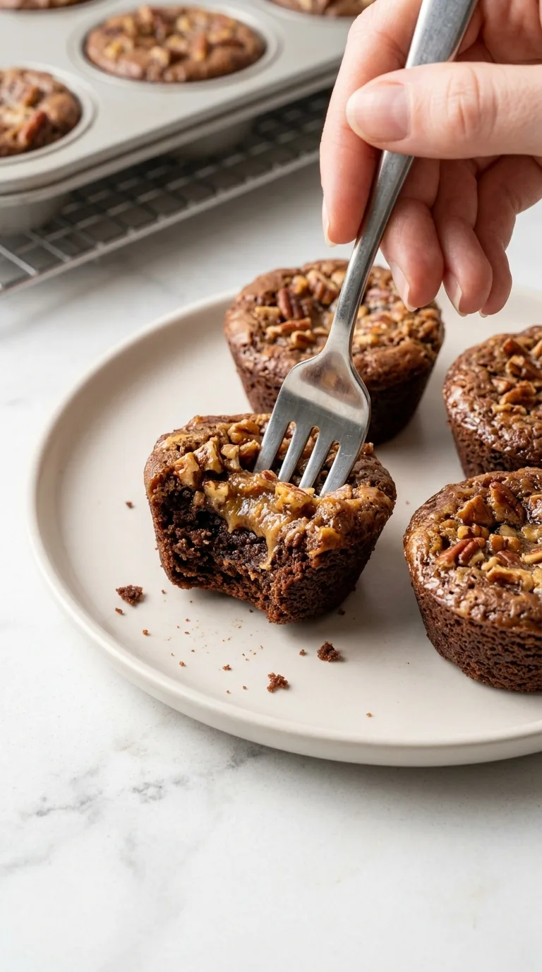 Pecan Pie Brownie Bites final dish