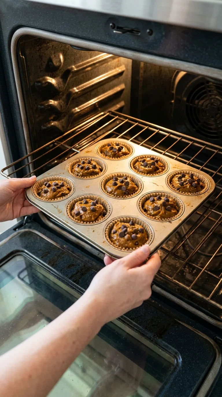 Pumpkin Chocolate Chip Muffins step 8
