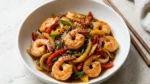 Quick and Easy Shrimp and Pepper Stir finished recipe