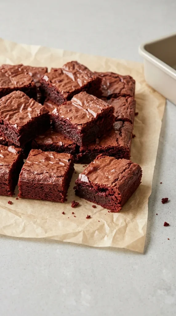 Red Velvet Brownies full finished recipe