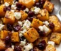 Roasted Butternut Squash with Cranberries & Feta