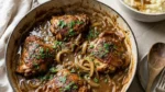 Smothered Chicken with Homemade Gravy finished recipe