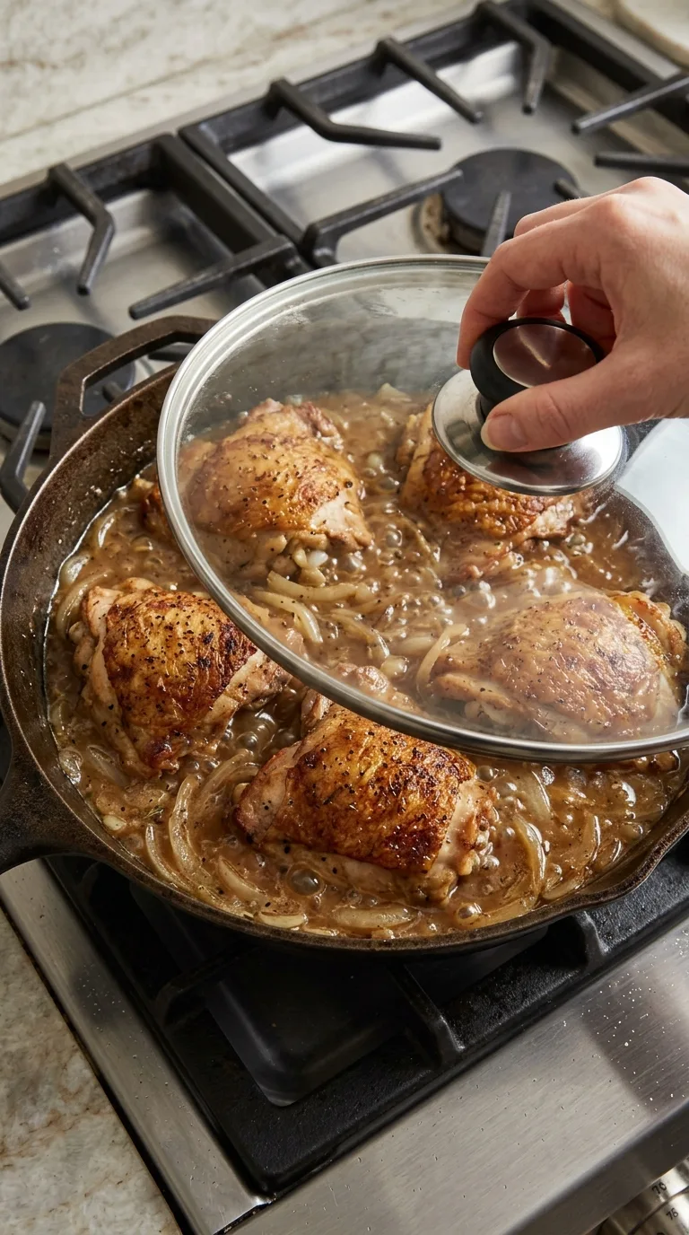 Smothered Chicken with Homemade Gravy step 7
