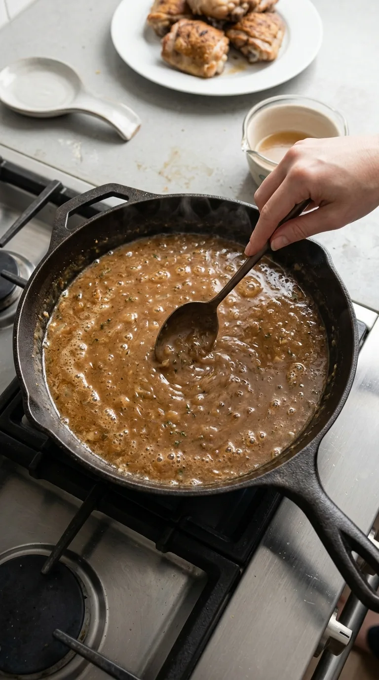Smothered Chicken with Homemade Gravy step 9